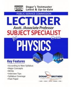 LECTURER, ASSISTANT / ASSOCIATE PROFESSOR, SUBJECT SPECIALIST PHYSICS GUIDE