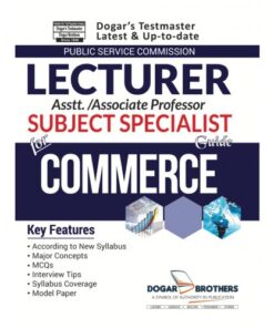 LECTURER, ASSISTANT / ASSOCIATE PROFESSOR, SUBJECT SPECIALIST COMMERCE GUIDE