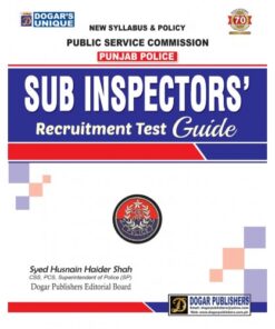 PPSC PUNJAB POLICE SUB INSPECTOR RECRUITMENT TEST GUIDE