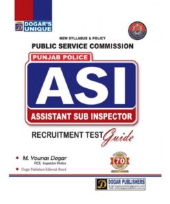 PUBLIC SERVICE COMMISSION PUNJAB POLICE ASI (ASSISTANT SUB INSPECTOR)