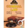 LLB PART-1 PAPER-6 (E/M) CRIMINAL LAW