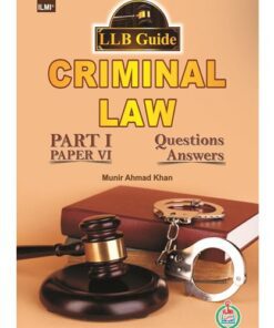 LLB PART-1 PAPER-6 (E/M) CRIMINAL LAW